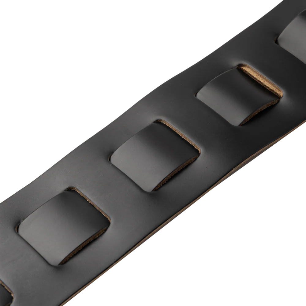 Levy's M26PD Black Amped Leather 3" Guitar Strap