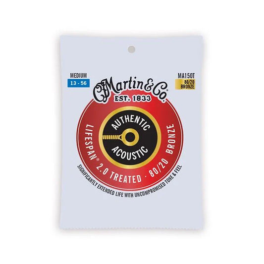 Martin MA150T Authentic Acoustic Lifespan® 2.0 Guitar Strings Medium