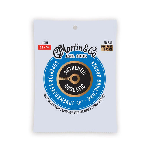 Martin MA540 Authentic Acoustic SP® Guitar Strings Phosphor Bronze