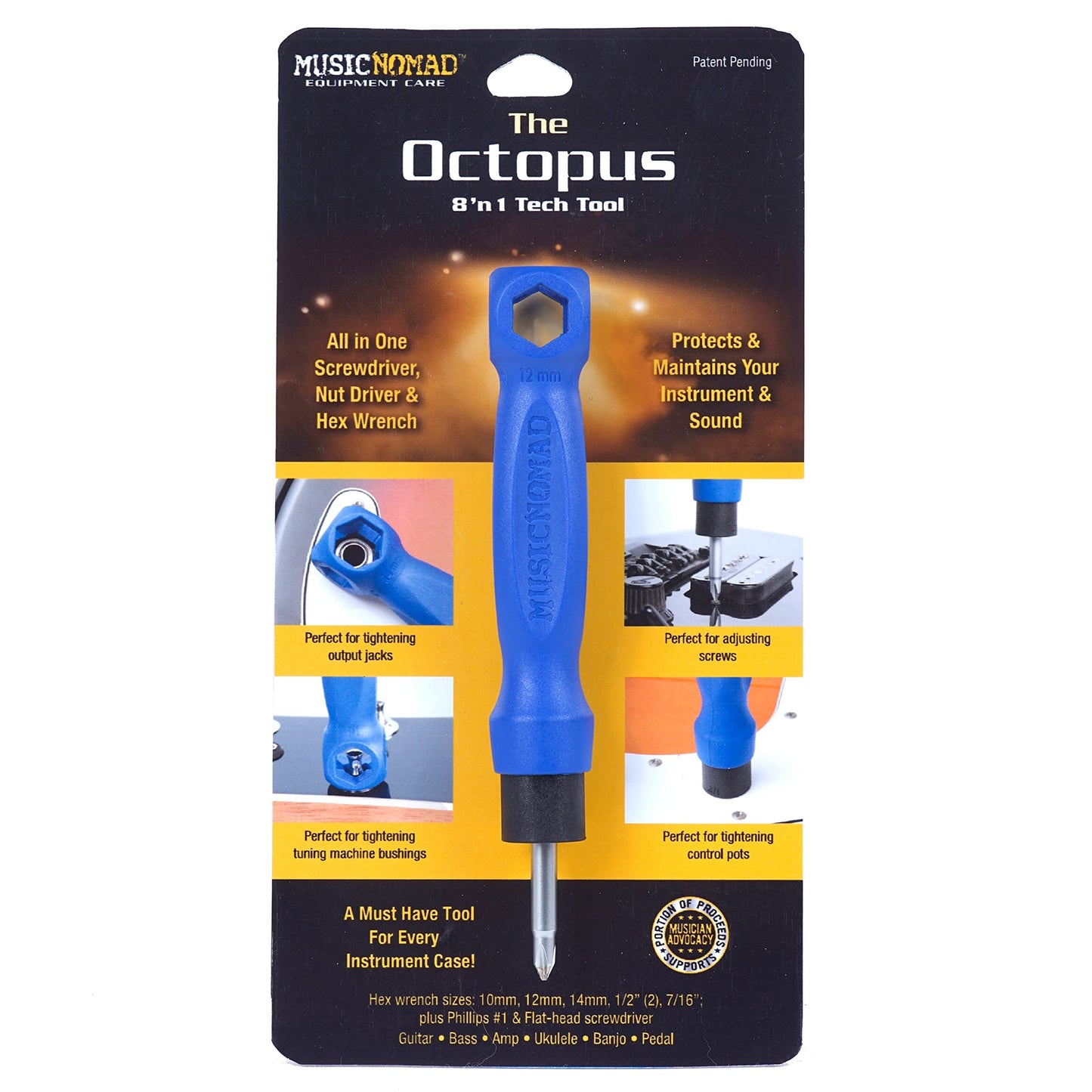 Music Nomad MN227 The Octopus 8 in 1 Tech Tool