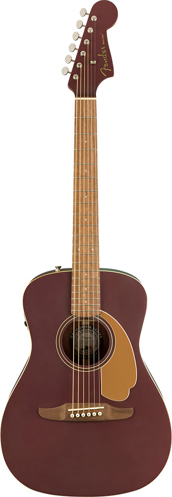 Fender Malibu Player, Walnut Fingerboard, Burgundy Satin, Acoustic Guitar