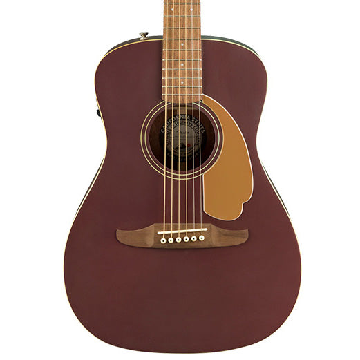 Fender Malibu Player, Walnut Fingerboard, Burgundy Satin, Acoustic Guitar