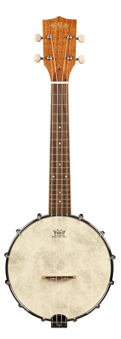 Kala Natural Mahogany Banjo Concert Ukulele with Bag