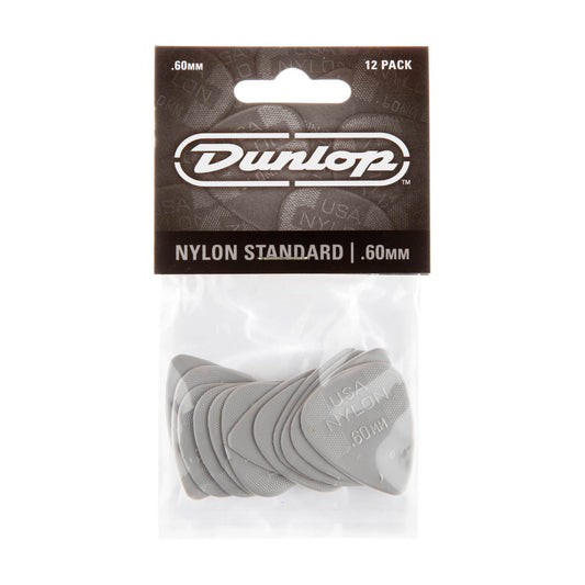 Dunlop 44P.60 Nylon .60 Pick Pack 12pk