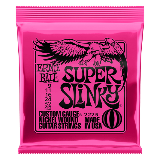 Super Slinky 2223 Nickel Wound Electric Guitar Strings 9-42 Gauge