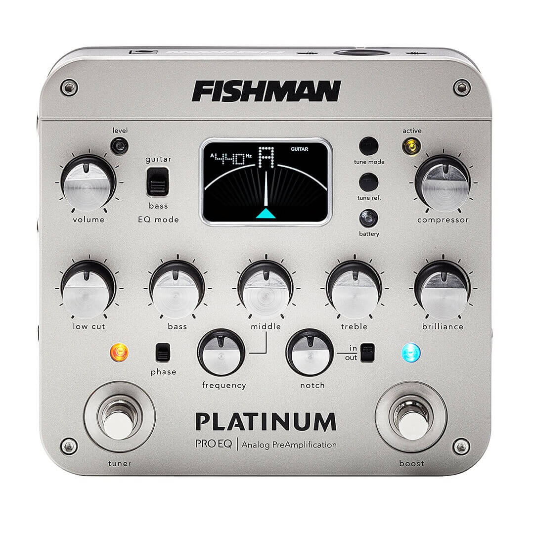 Fishman Platinum Pro EQ/DI Analog Preamp Pedal pro-plt-201