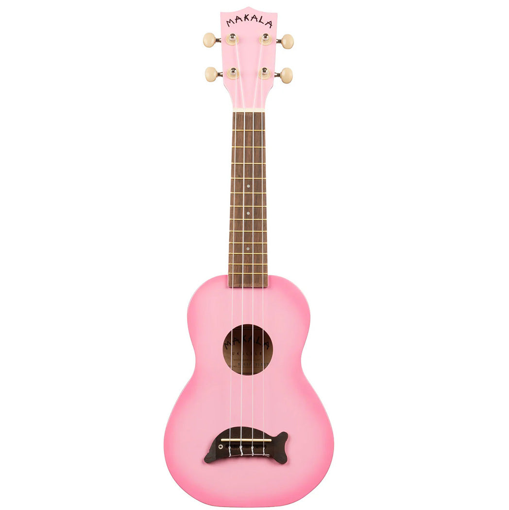 Makala Pink Burst Soprano Dolphin Ukulele, MK-SD/PKBURST