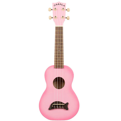 Makala Pink Burst Soprano Dolphin Ukulele, MK-SD/PKBURST