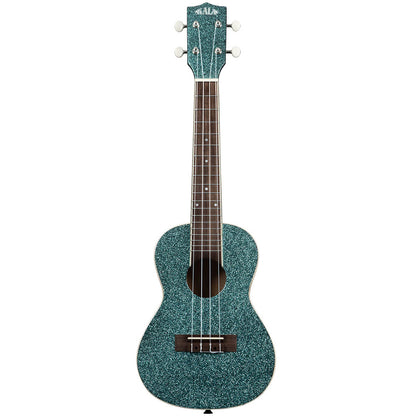 Kala Rhapsody in Blue Sparkle, Concert Ukulele, KA-SPRK-AQUA