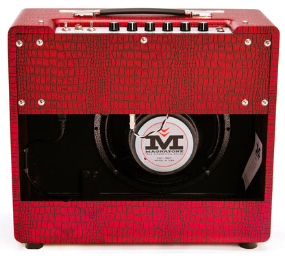 Magnatone Super 15 1x12 15 Watt All Tube Guitar Amp Red Croc