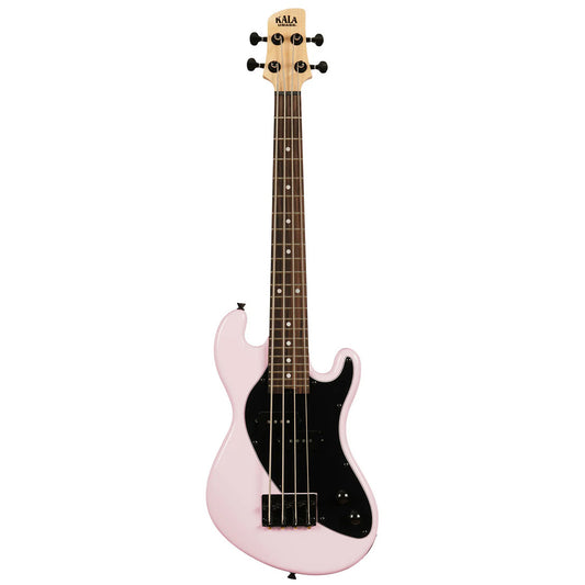 Kala Solid Body 4-String Pale Pink Fretted U•BASS, UBASS-SB-LP-FS