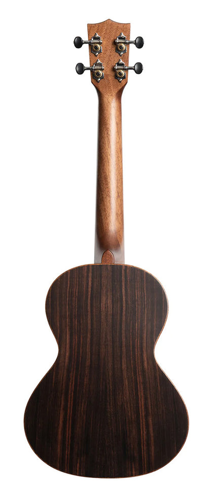 Kala Solid Spruce Top Striped Ebony Tenor Ukulele