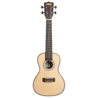 Kala Solid Spruce Top Striped Ebony Concert Ukulele, KASSEBY-C