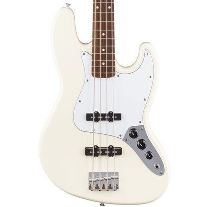 Fender Standard Series, Jazz Bass, Laurel Fingerboard, White Pickguard, Olympic White