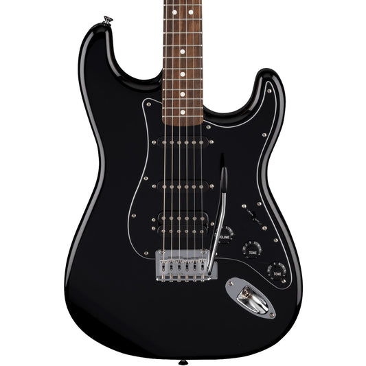 Fender Standard Series Stratocaster, HSS, Laurel Fingerboard, Black Pickguard, Black