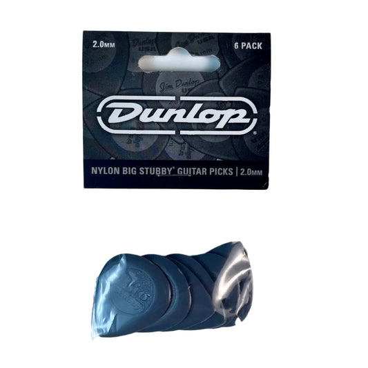 Dunlop 445P2.0 Big Stubby 2.0 Nylon Pick Pack 6pk