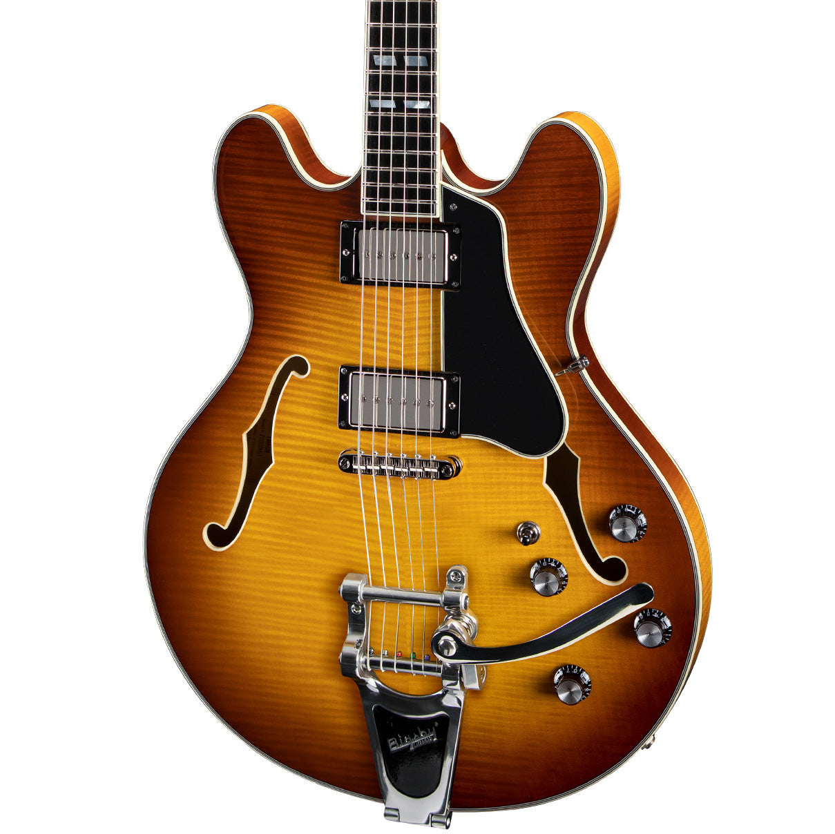 Eastman T486B Bigsby Thinline Electric Guitar Goldburst