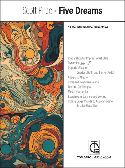 Scott Price: Five Dreams – Late Intermediate Piano Solos