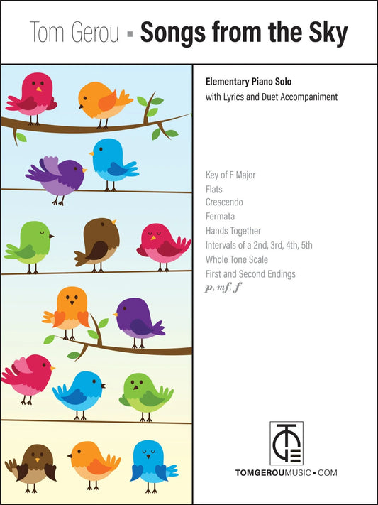 Tom Gerou: Around a Roundabout – Songs from the Sky – Elementary Piano Solo