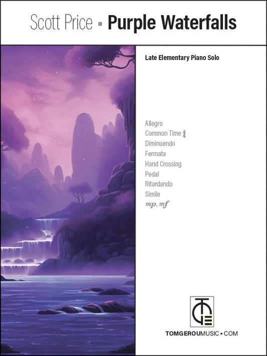 Scott Price: Purple Waterfalls – Late Elementary Piano Solo