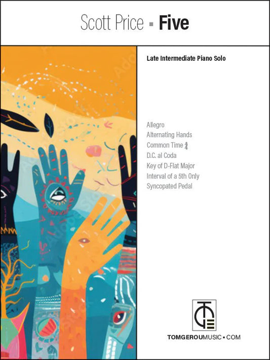 Scott Price: Five – Late Intermediate Piano Solo