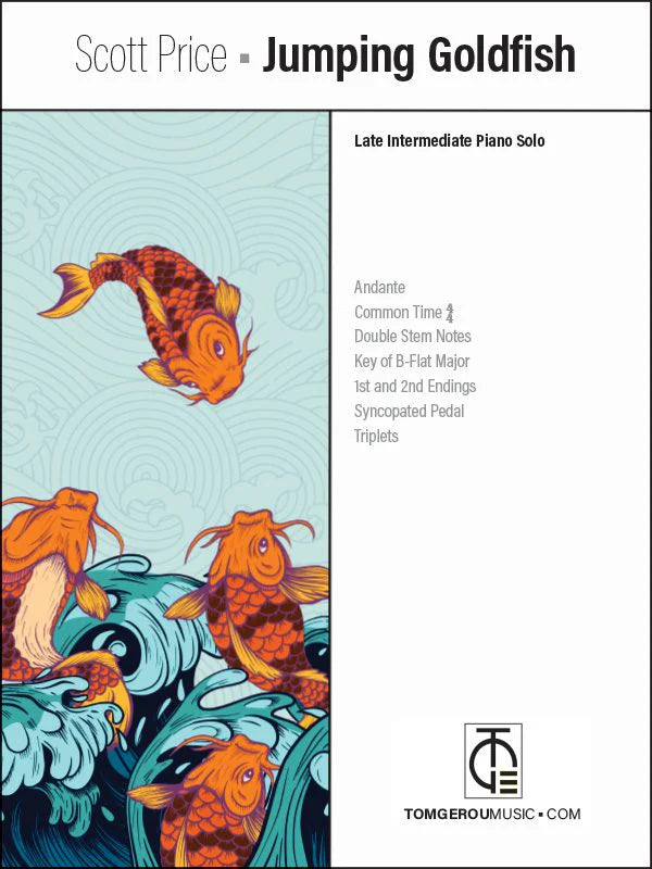 Scott Price: Jumping Goldfish – Late Intermediate Piano Solo