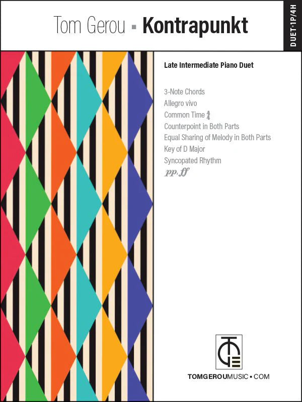 Tom Gerou: Kontrapunkt – Late Intermediate Piano Duet