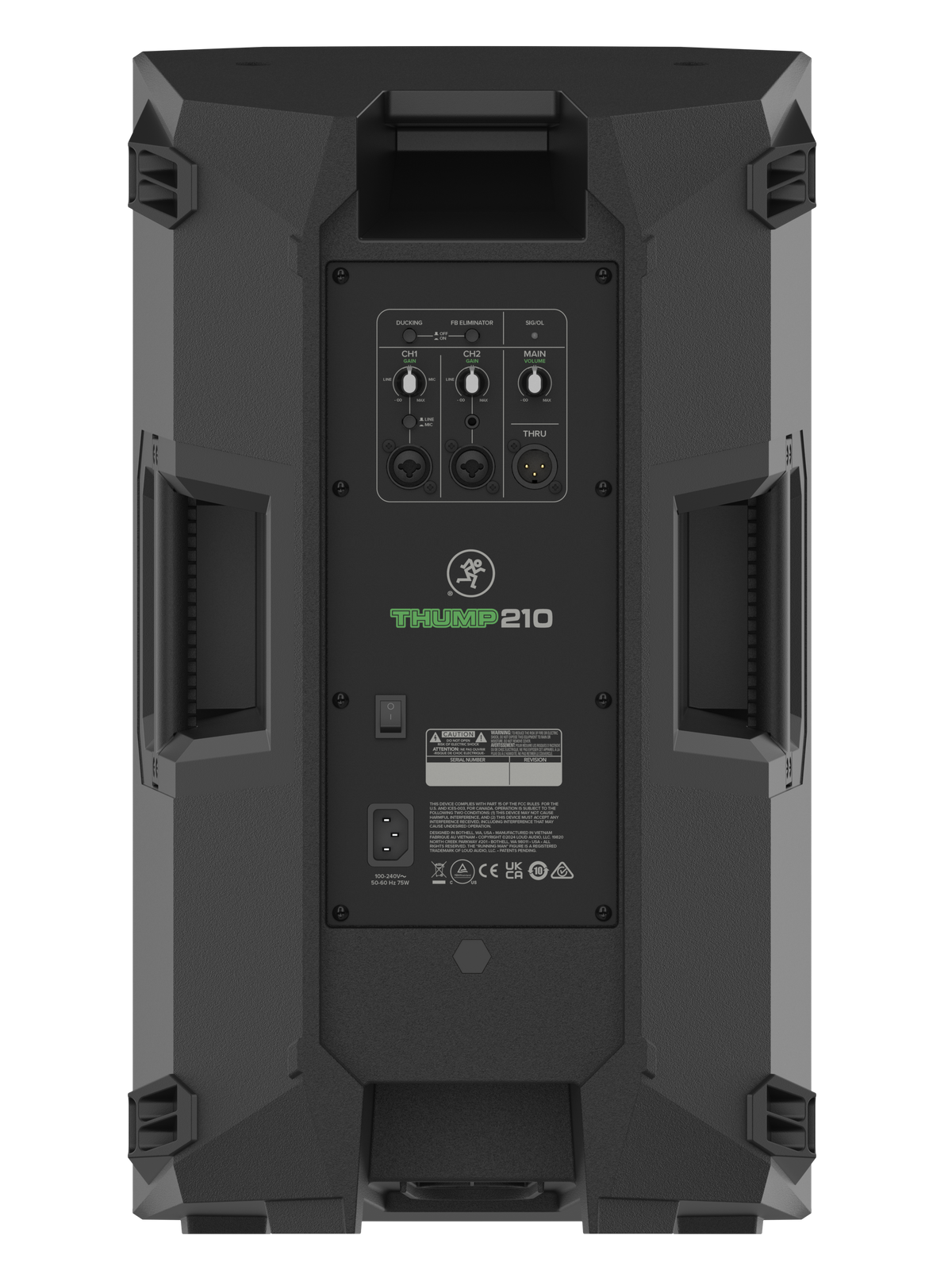 Mackie Rear Mackie Thump 210 Powered Speaker – Portland Music Company