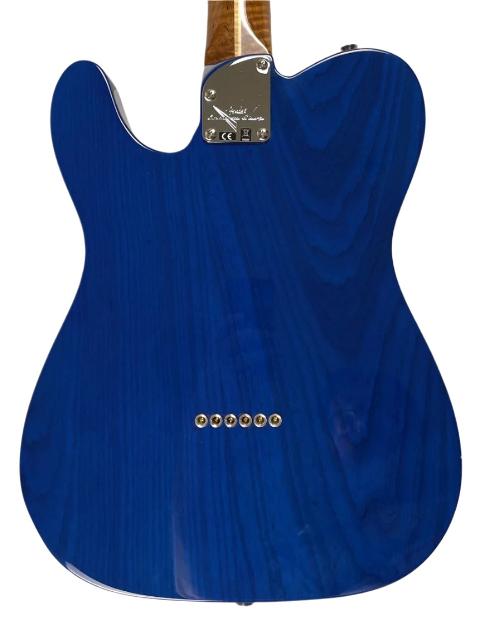 Fender American Custom Telecaster NOS, 1-Piece Roasted 3A, Sapphire Blue Transparent