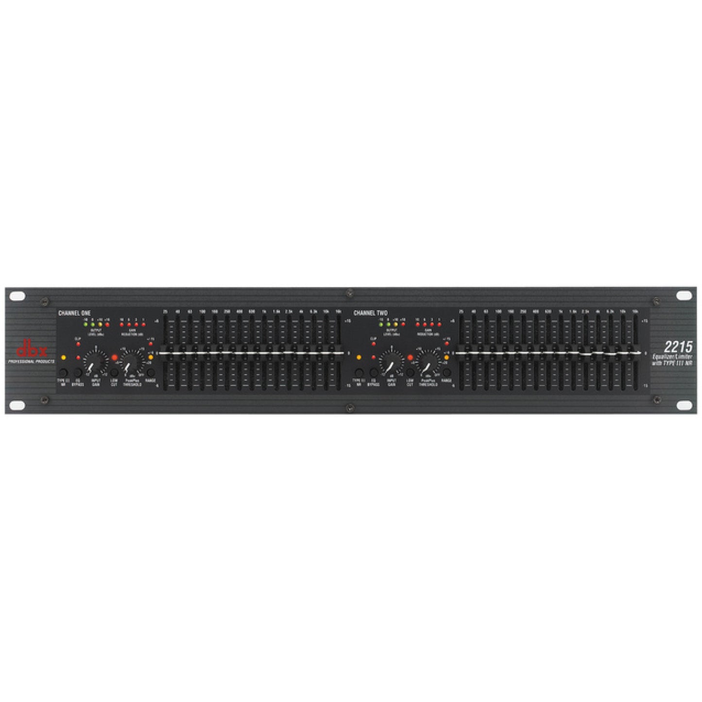 DBX 2215 Dual 15 Band Rackmount EQ/Limiter (Discontinued)
