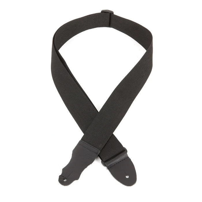 Franklin X1-BK Premium Poly Web Guitar Strap - Glove Leather Ends