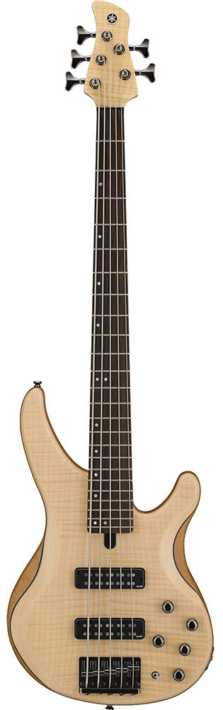 Yamaha TRBX605FM 5-String Electric Bass Guitar, Natural Satin