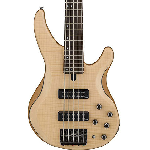 Yamaha TRBX605FM 5-String Electric Bass Guitar, Natural Satin