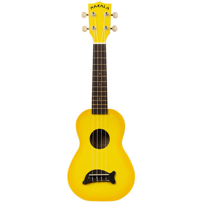 Makala Yellow Burst Soprano Dolphin Ukulele, MK-SD/YLBURST