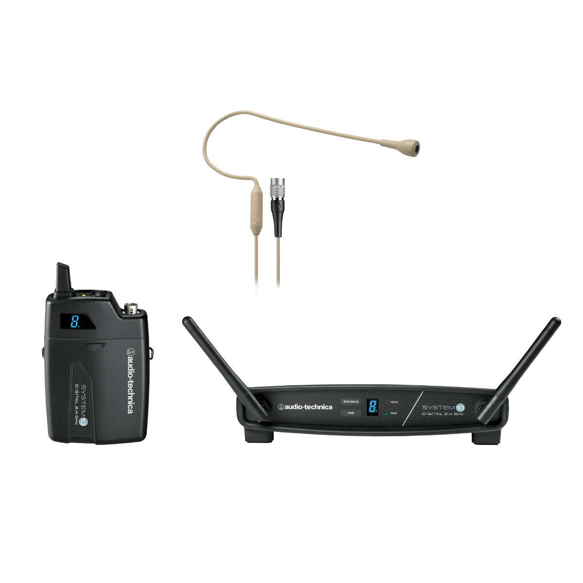 Audio Technica ATW-1101/H92-TH, System 10 Wireless Headworn Microphone System