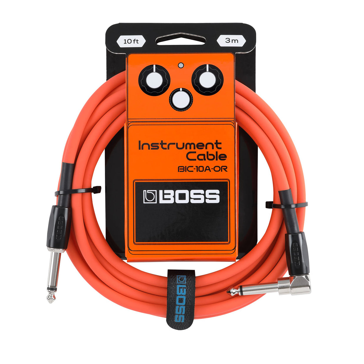 Boss BIC-10A-BK Instrument Cable 10' multiple color choices