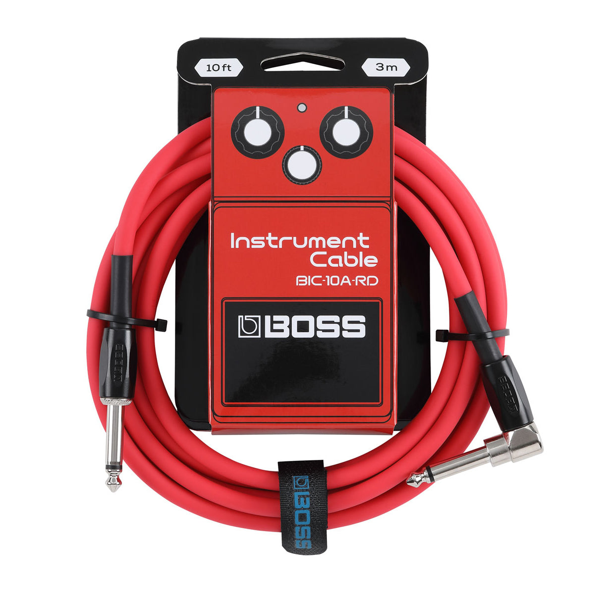 Boss BIC-10A-BK Instrument Cable 10' multiple color choices