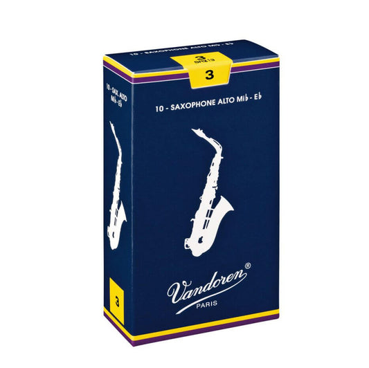Vandoren SR2125  Box of 10 strength 2 ½  Alto Saxophone Reeds