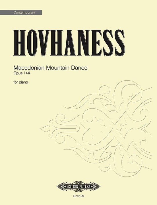 Hovhaness: Macedonian Mountain Dance Op. 144 - Edition Peters