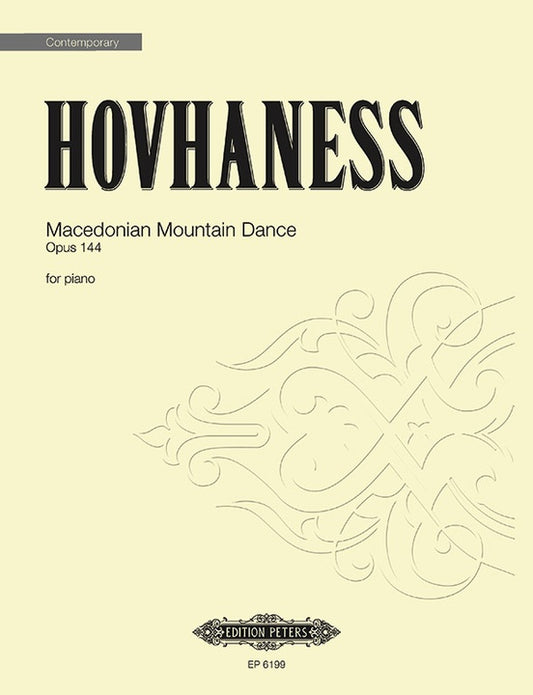 Hovhaness: Macedonian Mountain Dance Op. 144 - Edition Peters