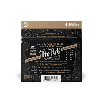 Daddario EJ44,  EXTRA HARD TENSION Nylon Classical Guitar Strings