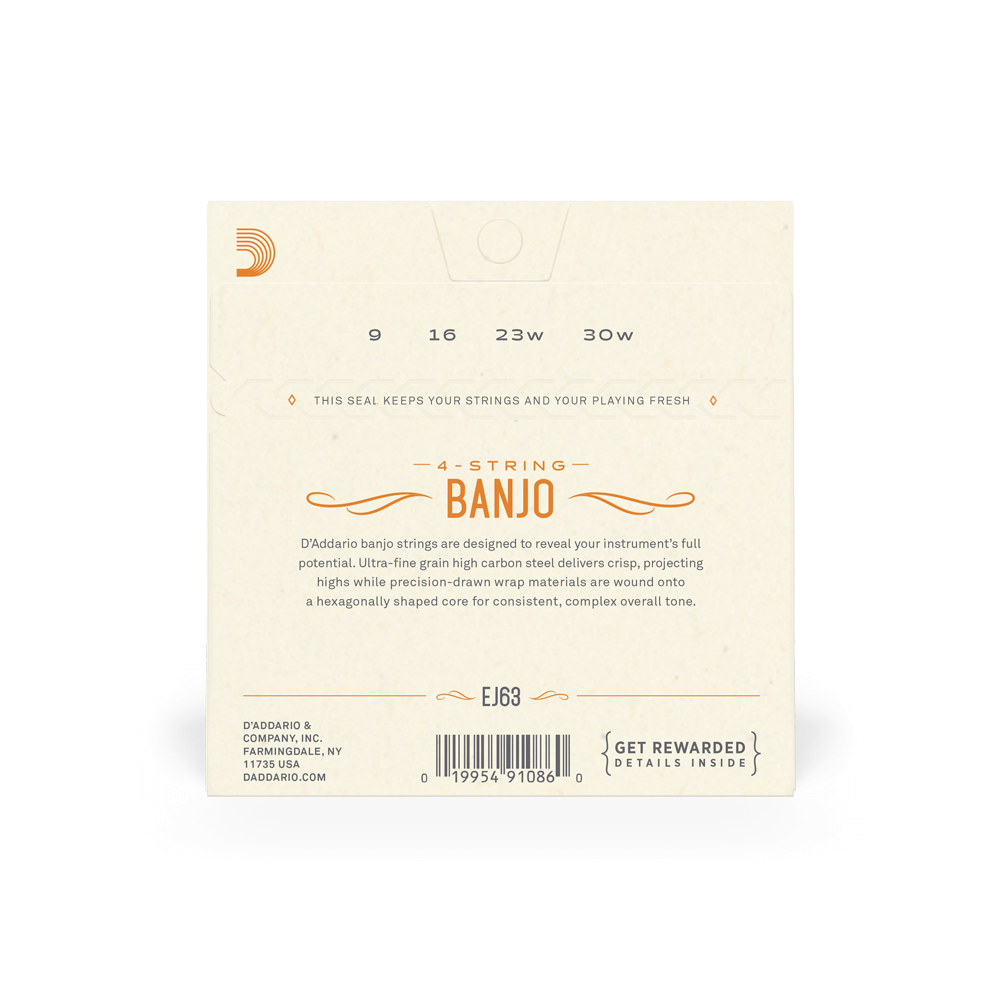 Daddario EJ63, Tenor Banjo Strings