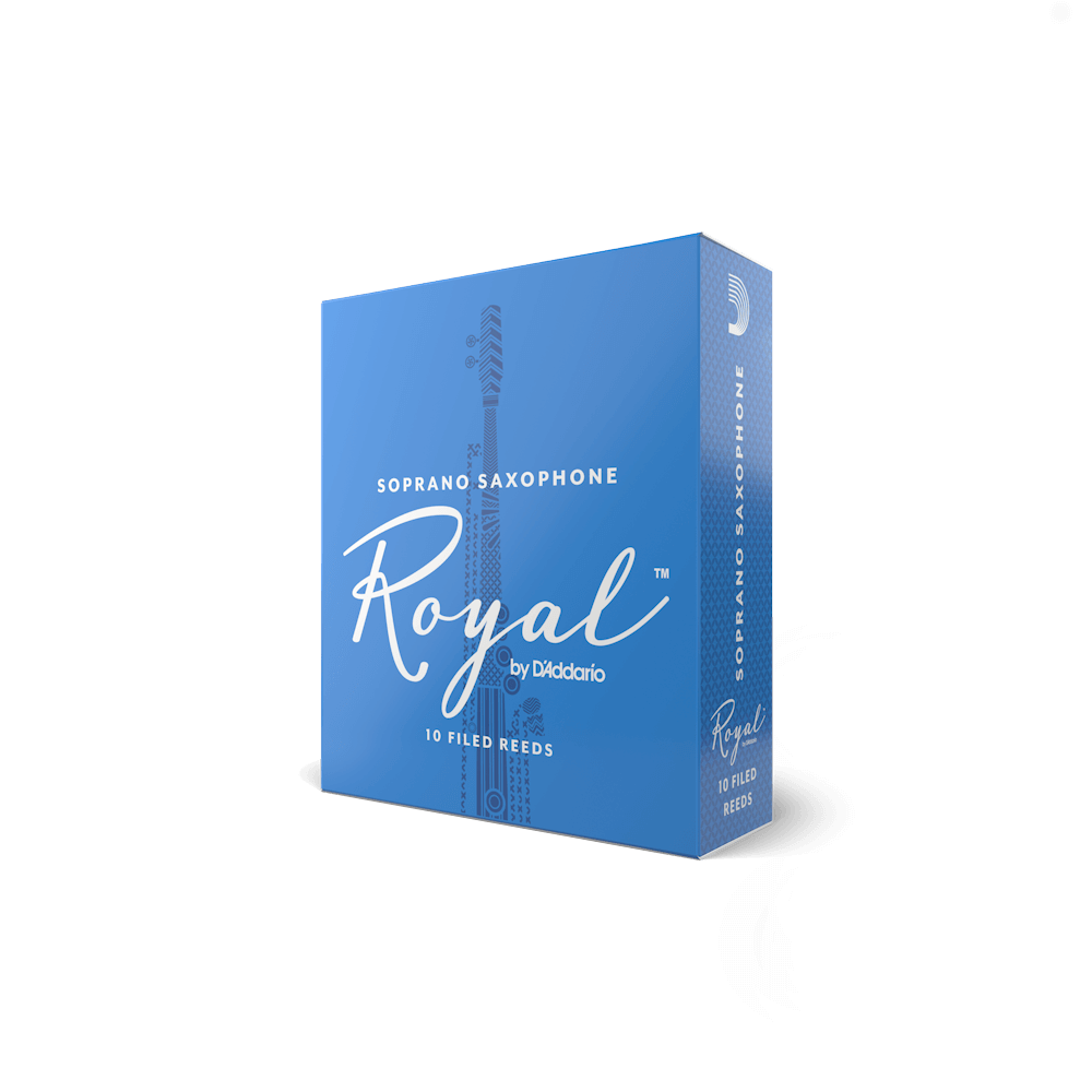 ROYAL BY D'ADDARIO SOPRANO SAXOPHONE REEDS Strength 2.0, 10-Pack