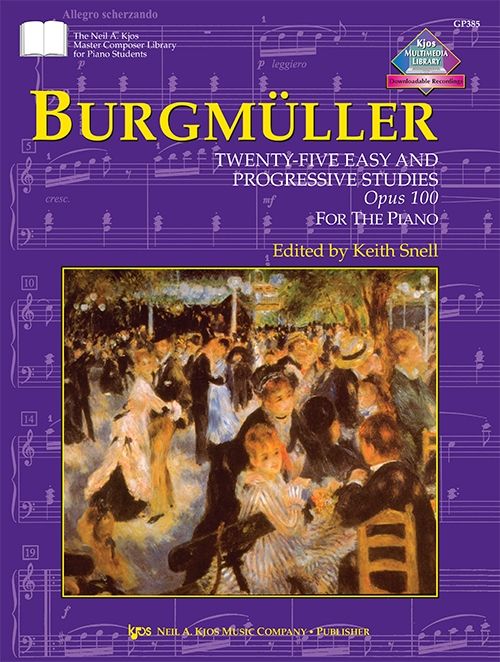 Burgmuller - 25 Easy & Progressive Studies, Op. 100  - Snell