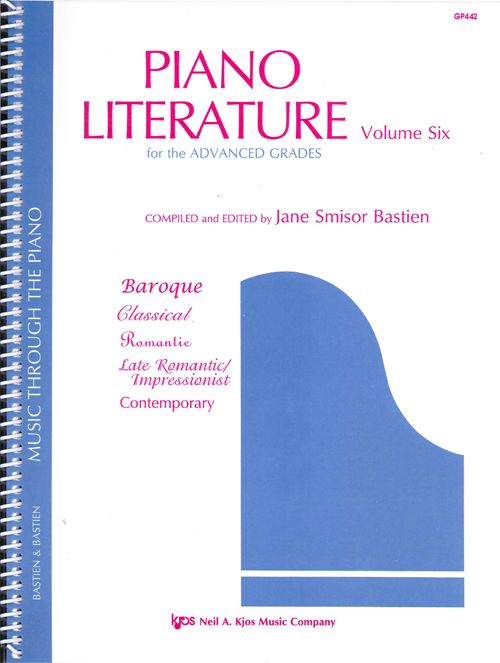 Bastien Piano Literature, Volume 6