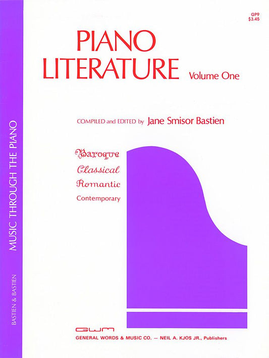 Bastien Piano Literature, Volume 1