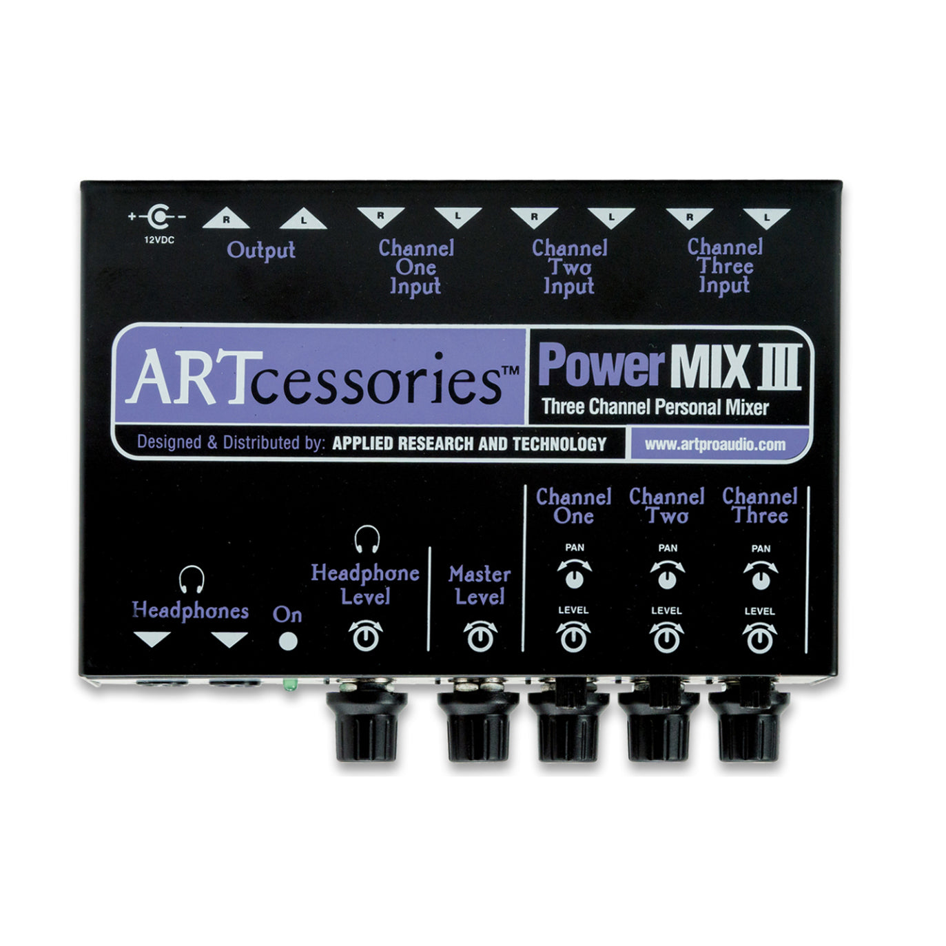 ART POWERMIX III 3-Channel Stereo Mini Mixer