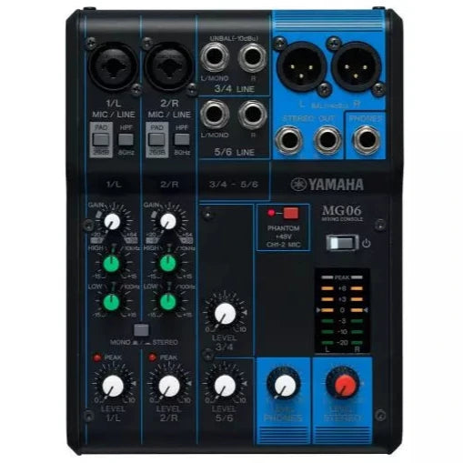 Yamaha MG06 6-Channel Analog Mixer