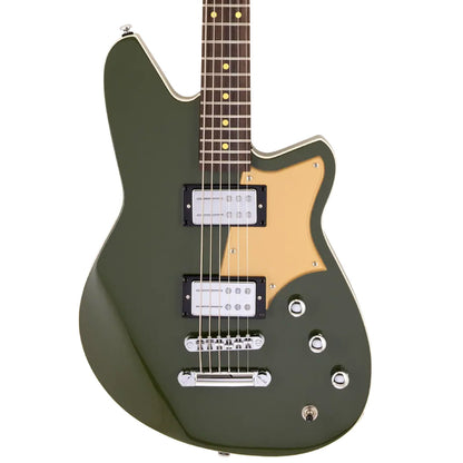 Reverend Descent RA, Army Green Baritone Electric Guitar