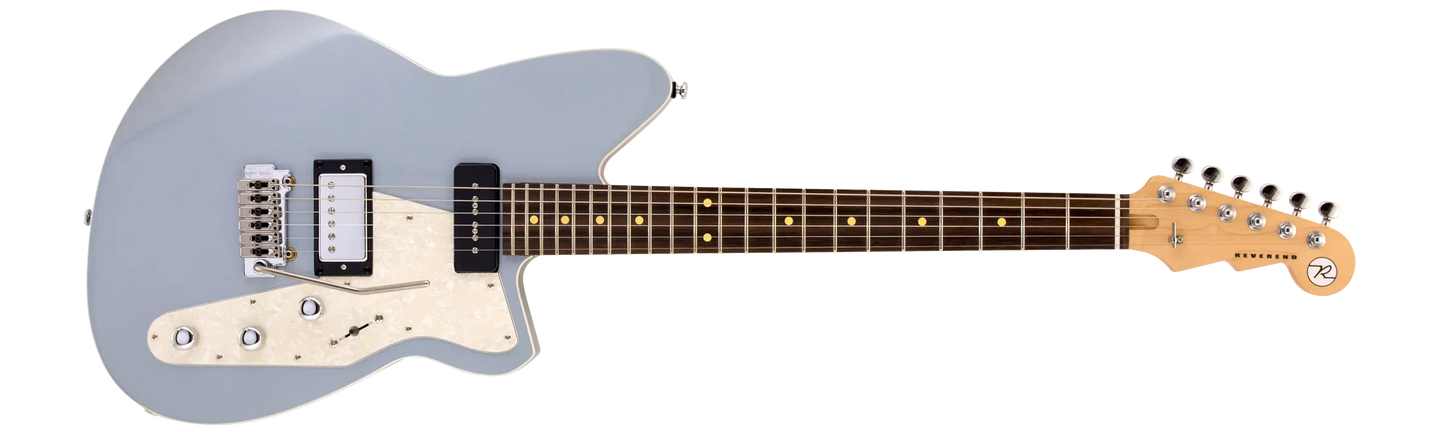 Reverend Double Agent W, Metalic Sliver Freeze Electric Guitar